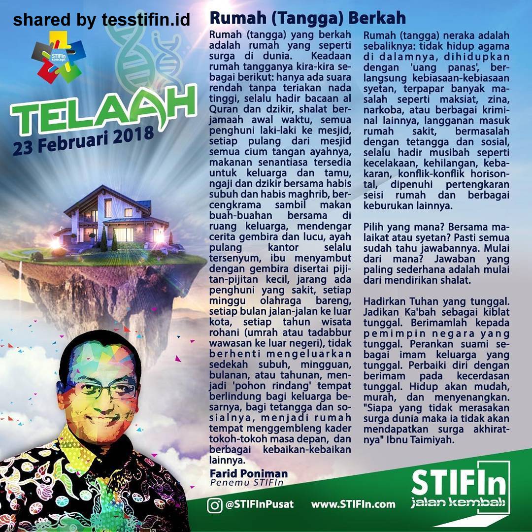 Telaah STIFIn Farid Poniman Penemu STIFIn